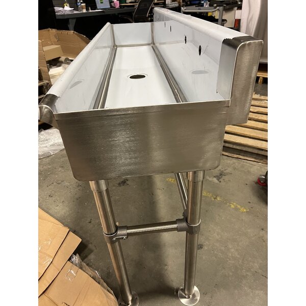 Scratch and Dent Regency 72" x 17 1/2" Hand Sink with (3) 8" Center Faucets