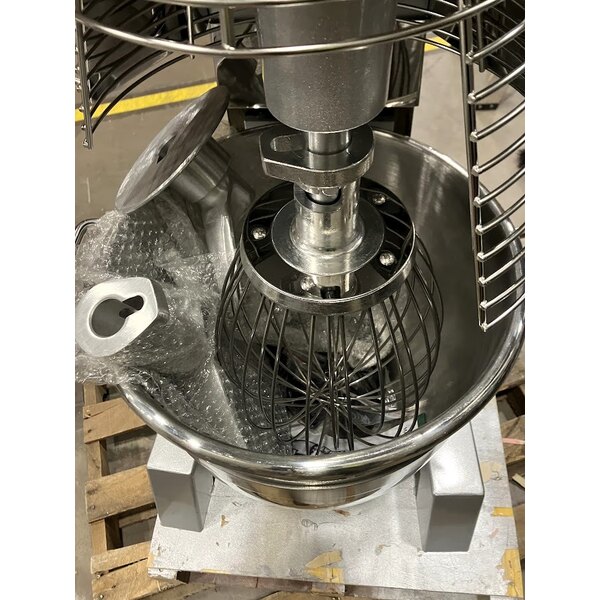 Scratch and Dent MainStreet Equipment CMIX30 30 Qt. Planetary Floor Mixer with Guard & Standard Accessories - 120V, 2 hp
