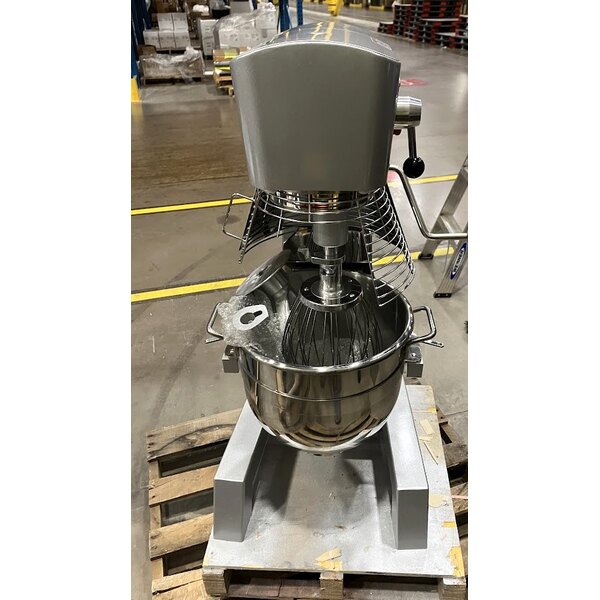 Scratch and Dent MainStreet Equipment CMIX30 30 Qt. Planetary Floor Mixer with Guard & Standard Accessories - 120V, 2 hp