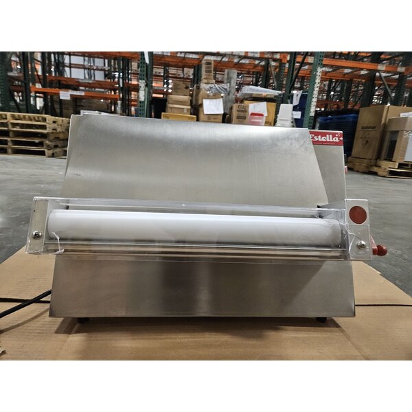 Scratch and Dent Estella EDS18S 18" Countertop One Stage Dough Sheeter - 120V, 1/2 HP