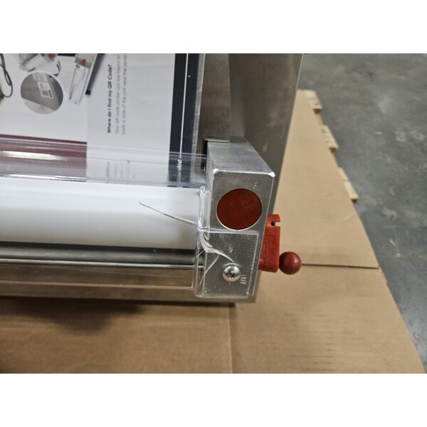 Scratch and Dent Estella EDS18S 18" Countertop One Stage Dough Sheeter - 120V, 1/2 HP