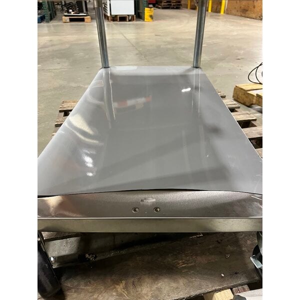 Scratch and Dent Backyard Pro Three Pan Open Well Mobile Liquid Propane Outdoor Steam Table with Undershelf - 10,500 BTU