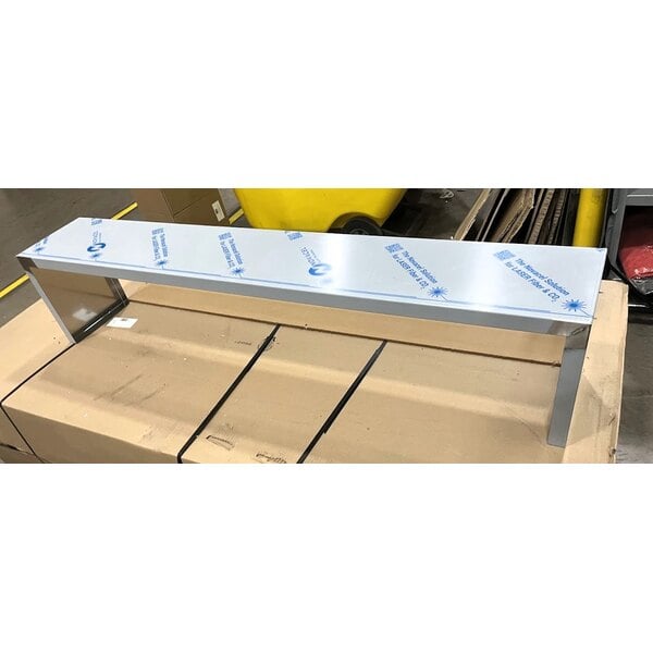 Scratch and Dent Vollrath 38054 Single Deck Cafeteria Guard with Acrylic Panel for Vollrath 4 Well / Pan Hot or Cold Food Tables