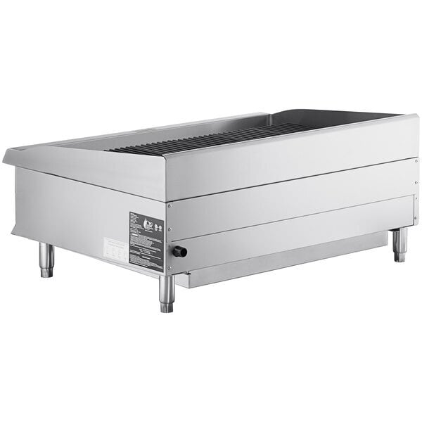 Scratch and Dent Cooking Performance Group CR-CPG-36-NL 36" Gas Countertop Radiant Charbroiler - 120,000 BTU