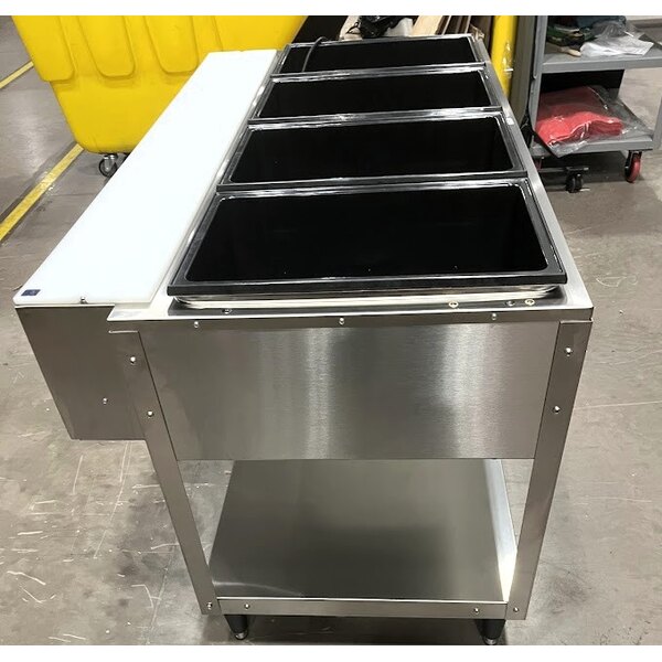 Scratch and Dent Vollrath 38118 ServeWell® Electric Four Pan Hot Food Table 208/240V - Sealed Well