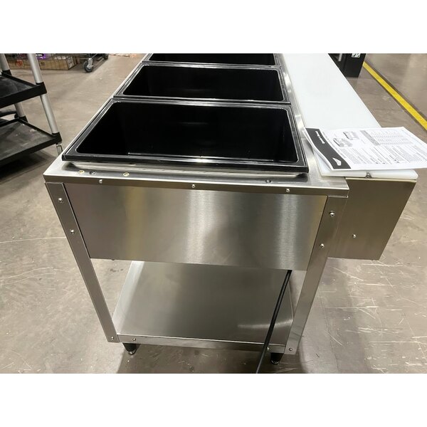 Scratch and Dent Vollrath 38118 ServeWell® Electric Four Pan Hot Food Table 208/240V - Sealed Well