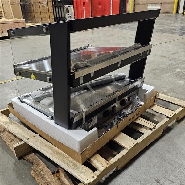 Scratch and Dent ServIt OAM-85D 30" Full Service Slanted 2-Shelf Countertop Heated Display Merchandiser - 1860W, 120V