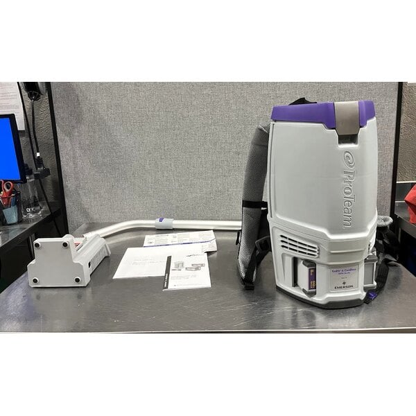 Scratch and Dent ProTeam GoFit® 6 107786 8.0 Ah 6 Qt. Cordless Backpack Vacuum with 107100 Xover Multi-Surface Telescoping Wand Kit