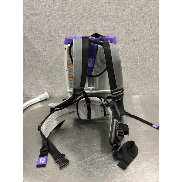 Scratch and Dent ProTeam GoFit® 6 107786 8.0 Ah 6 Qt. Cordless Backpack Vacuum with 107100 Xover Multi-Surface Telescoping Wand Kit