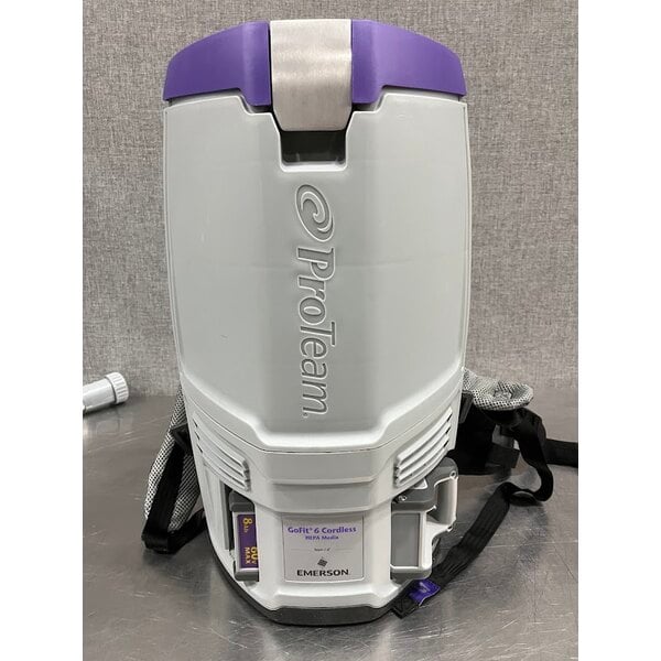 Scratch and Dent ProTeam GoFit® 6 107786 8.0 Ah 6 Qt. Cordless Backpack Vacuum with 107100 Xover Multi-Surface Telescoping Wand Kit