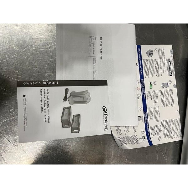 Scratch and Dent ProTeam GoFit® 6 107786 8.0 Ah 6 Qt. Cordless Backpack Vacuum with 107100 Xover Multi-Surface Telescoping Wand Kit