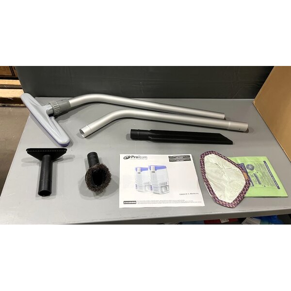 Scratch and Dent ProTeam GoFit® 6 107783 4.0 Ah 6 Qt. Cordless Backpack Vacuum with 107098 Xover Multi-Surface 2-Piece Wand Kit