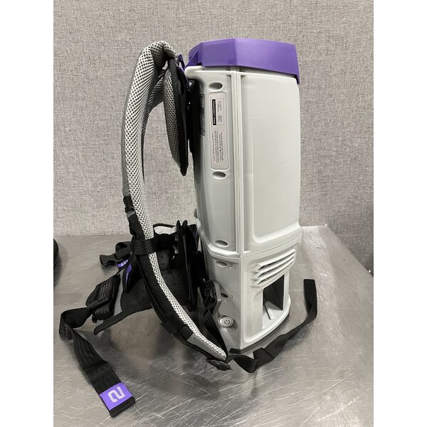 Scratch and Dent ProTeam GoFit® 6 107783 4.0 Ah 6 Qt. Cordless Backpack Vacuum with 107098 Xover Multi-Surface 2-Piece Wand Kit