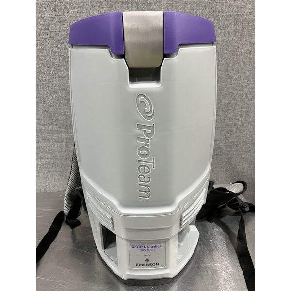 Scratch and Dent ProTeam GoFit® 6 107783 4.0 Ah 6 Qt. Cordless Backpack Vacuum with 107098 Xover Multi-Surface 2-Piece Wand Kit