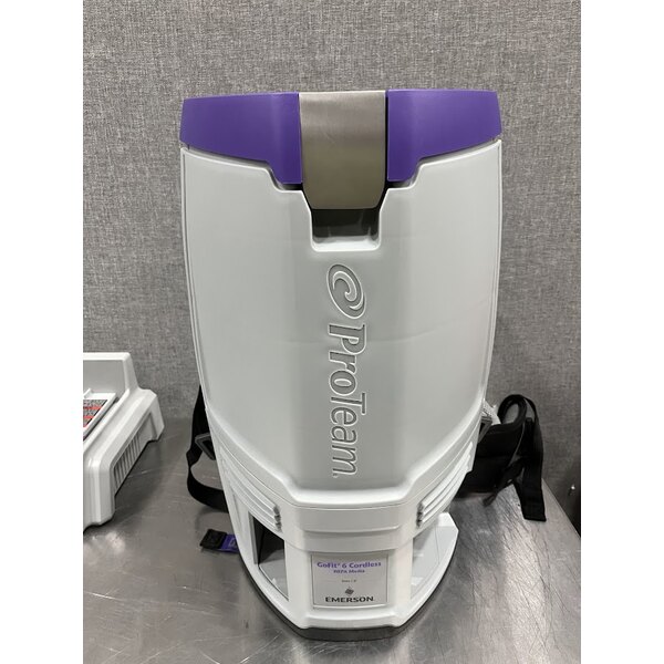 Scratch and Dent ProTeam GoFit® 6 107788 8.0 Ah 6 Qt. Cordless Backpack Vacuum with 107532 ProBlade Hard Surface and Carpet Kit