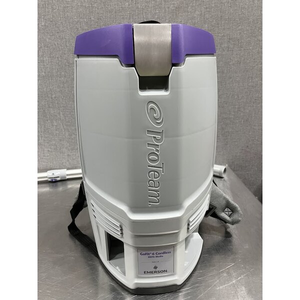 Scratch and Dent ProTeam GoFit® 6 107795 8.0 Ah 6 Qt. Cordless Backpack Vacuum with 107099 Xover Performance Telescoping Wand Tool Kit
