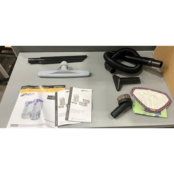 Scratch and Dent ProTeam GoFit® 6 107795 8.0 Ah 6 Qt. Cordless Backpack Vacuum with 107099 Xover Performance Telescoping Wand Tool Kit