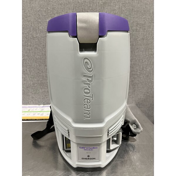 Scratch and Dent ProTeam GoFit® 6 107782 4.0 Ah 6 Qt. Cordless Backpack Vacuum with 107100 Xover Multi-Surface Telescoping Wand Kit