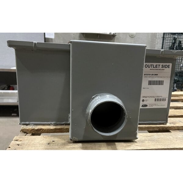 Scratch and Dent Zurn Elkay GT2701-20-3NH 40 lb. 20 GPM Low-Profile Grease Trap with 3" No-Hub Connections