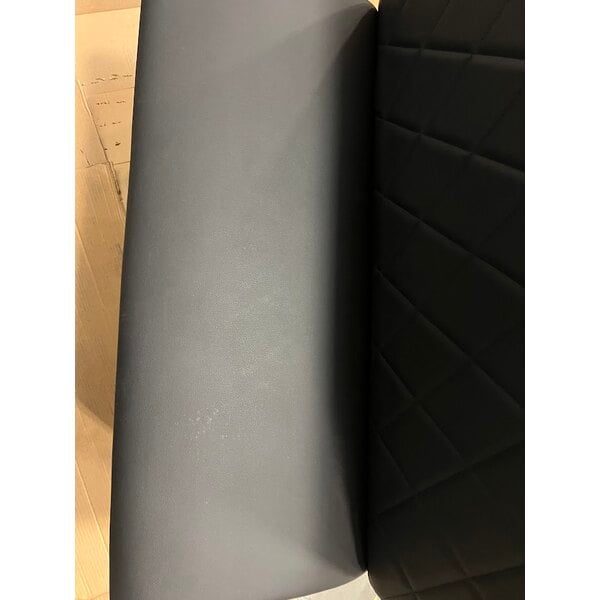 Scratch and Dent QA Group Cascade 48" Long Ebony Diamond Tufted Single Back Booth - 42" High