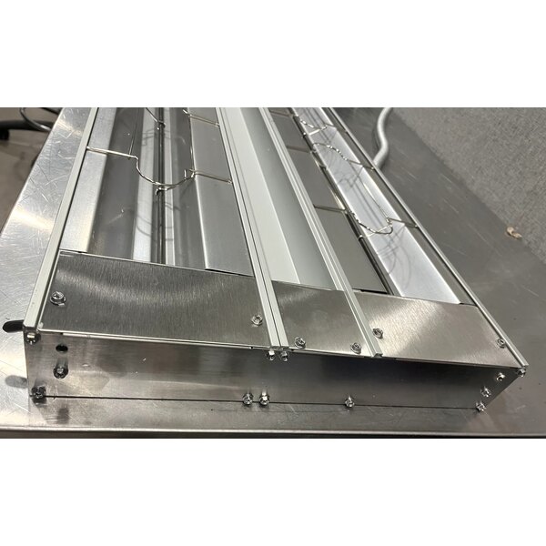 Scratch and Dent Hatco GRA-36D Glo-Ray 36" Aluminum Dual Infrared Warmer with 3" Spacer and Toggle Controls - 120V, 1,150W