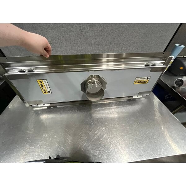 Scratch and Dent Regency 12" x 36" 14-Gauge Stainless Steel Floor Water Receptacle with Grate