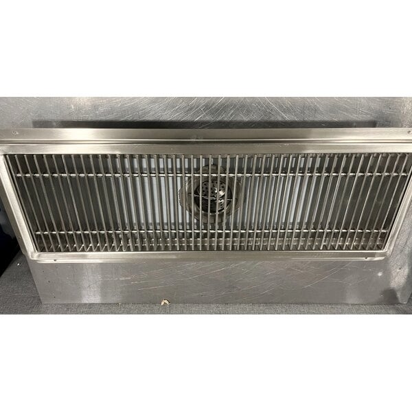 Scratch and Dent Regency 12" x 36" 14-Gauge Stainless Steel Floor Water Receptacle with Grate
