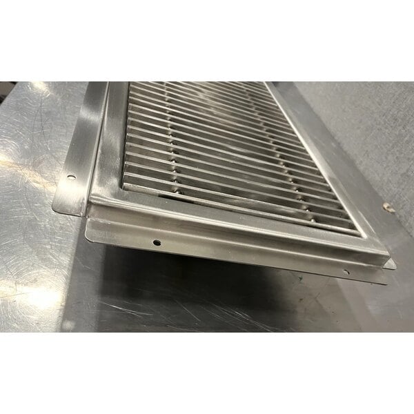 Scratch and Dent Regency 12" x 36" 14-Gauge Stainless Steel Floor Water Receptacle with Grate