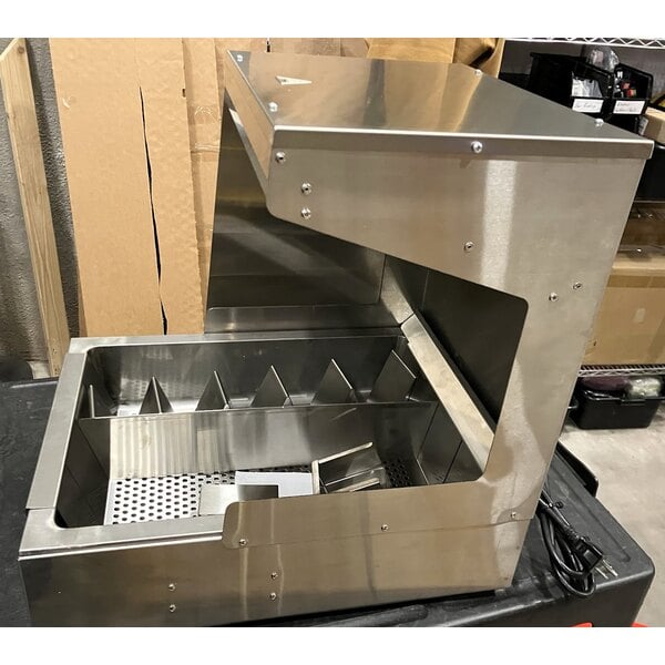 Scratch and Dent ServIt FFDS17 17" Stainless Steel Fry Dump Holding Station - 120V