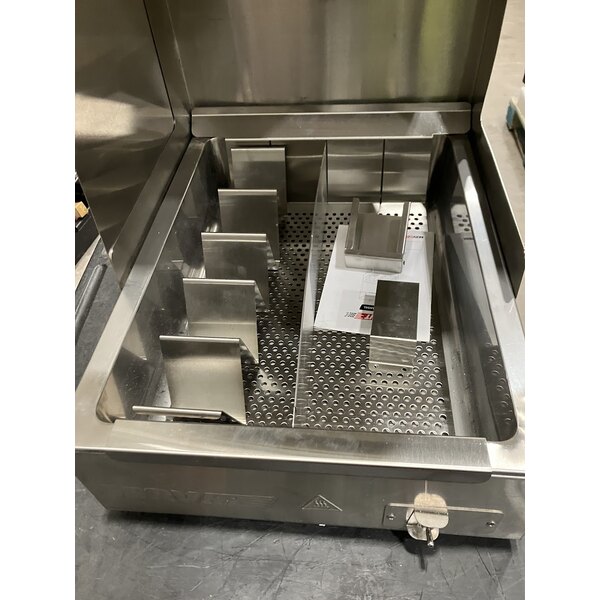 Scratch and Dent ServIt FFDS17 17" Stainless Steel Fry Dump Holding Station - 120V