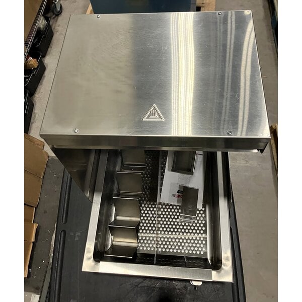 Scratch and Dent ServIt FFDS17 17" Stainless Steel Fry Dump Holding Station - 120V