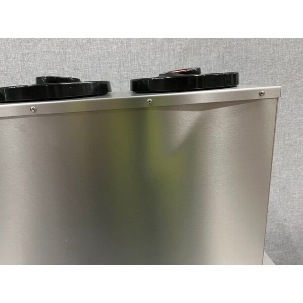 Scratch and Dent KleanTake by ServSense Stainless Steel Countertop 8-44 oz. Cup Dispenser Cabinet - 3 Slots