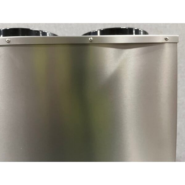 Scratch and Dent KleanTake by ServSense Stainless Steel Countertop 8-44 oz. Cup Dispenser Cabinet - 3 Slots