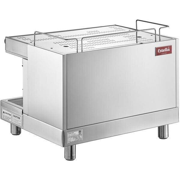 Scratch and Dent Estella Caffe ECEM2 Two Group Automatic Espresso Machine - 220-240V