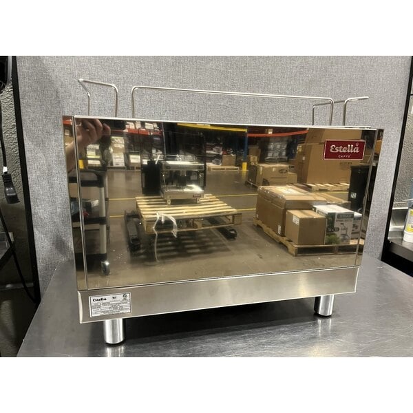 Scratch and Dent Estella Caffe ECEM2 Two Group Automatic Espresso Machine - 220-240V