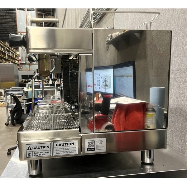 Scratch and Dent Estella Caffe ECEM2 Two Group Automatic Espresso Machine - 220-240V