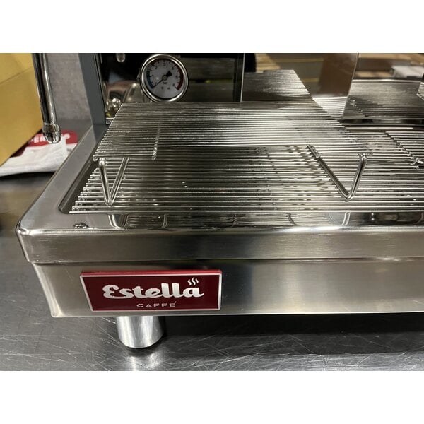 Scratch and Dent Estella Caffe ECEM2 Two Group Automatic Espresso Machine - 220-240V