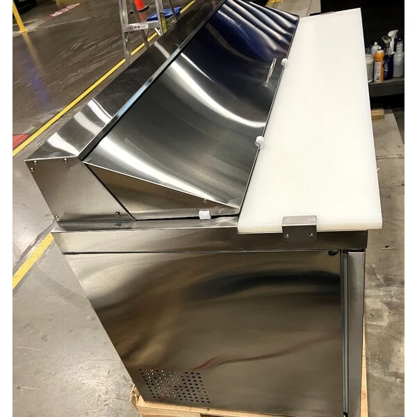 Scratch and Dent Avantco APT-71-HC 70" 3 Door Refrigerated Sandwich Prep Table