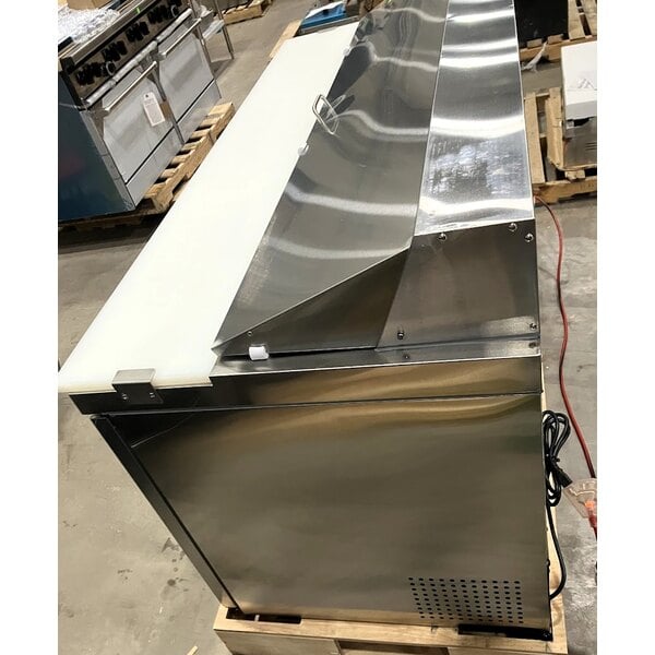 Scratch and Dent Avantco APT-71-HC 70" 3 Door Refrigerated Sandwich Prep Table