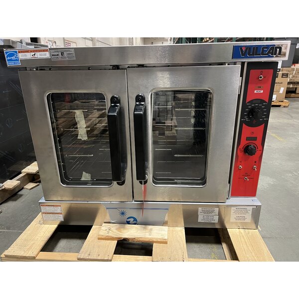 Scratch and Dent Vulcan VC5ED-12D1 240/3 Single Deck Full Size Electric Convection Oven With Legs - 240V, Field Convertible, 12 kW