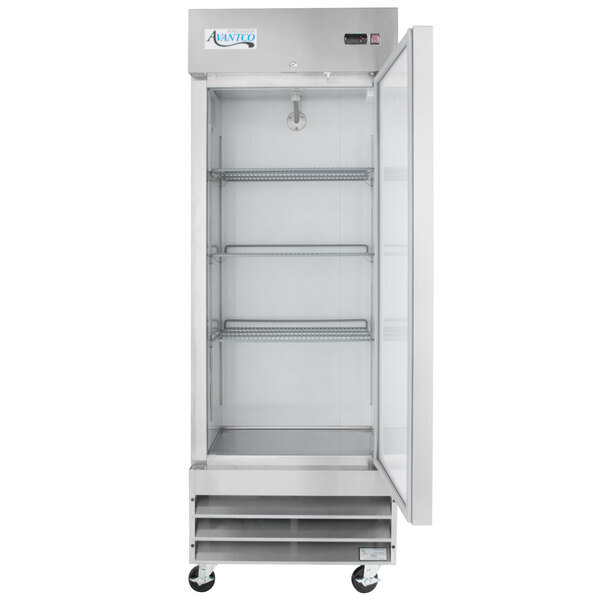 Scratch and Dent Avantco A-19R-HC 29" Solid Door Reach-In Refrigerator