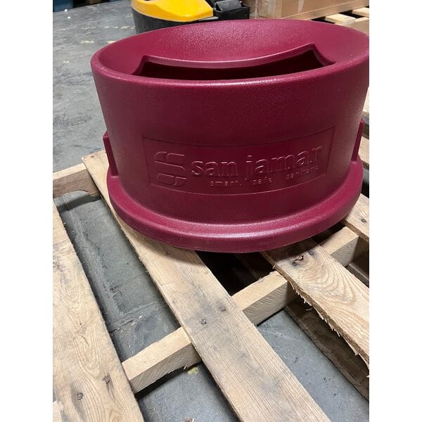 Scratch and Dent San Jamar KA3244 KatchAll Magnetic Flatware Retriever 32 and 44 Gallon Trash Can Lid