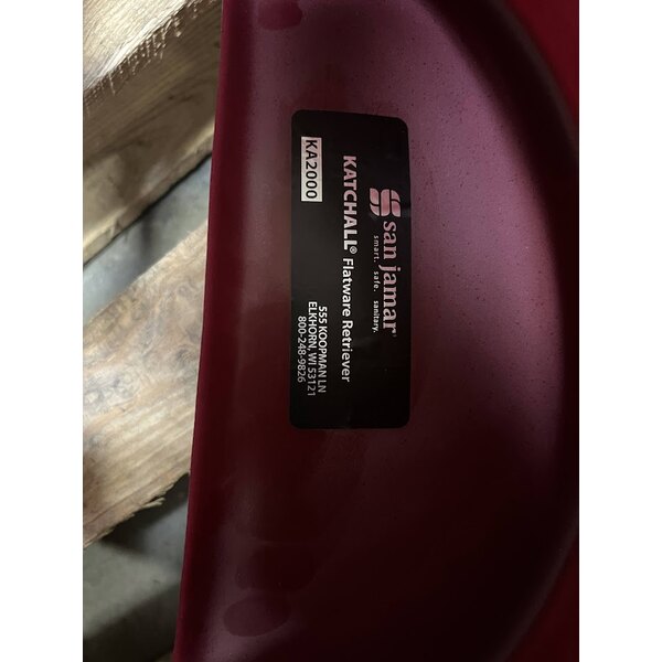 Scratch and Dent San Jamar KA3244 KatchAll Magnetic Flatware Retriever 32 and 44 Gallon Trash Can Lid