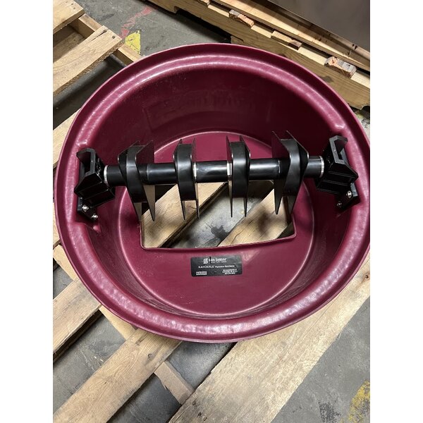 Scratch and Dent San Jamar KA3244 KatchAll Magnetic Flatware Retriever 32 and 44 Gallon Trash Can Lid