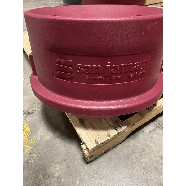 Scratch and Dent San Jamar KA3244 KatchAll Magnetic Flatware Retriever 32 and 44 Gallon Trash Can Lid