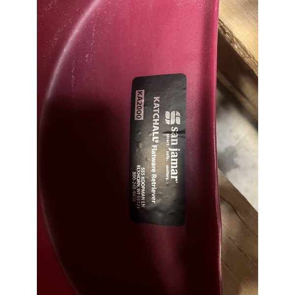 Scratch and Dent San Jamar KA3244 KatchAll Magnetic Flatware Retriever 32 and 44 Gallon Trash Can Lid