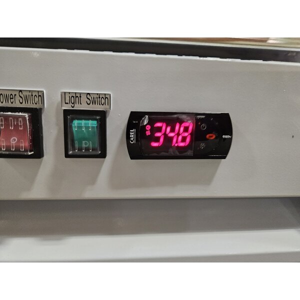 Scratch and Dent Avantco GDC-49-HC 53" White Customizable Swing Glass Door Merchandiser Refrigerator with LED Lighting