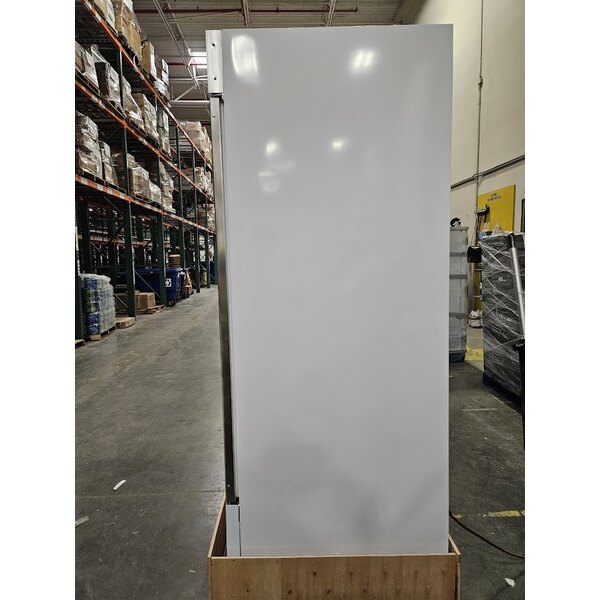 Scratch and Dent Avantco GDC-49-HC 53" White Customizable Swing Glass Door Merchandiser Refrigerator with LED Lighting