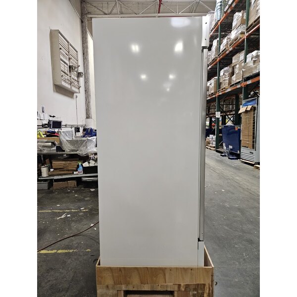 Scratch and Dent Avantco GDC-49-HC 53" White Customizable Swing Glass Door Merchandiser Refrigerator with LED Lighting