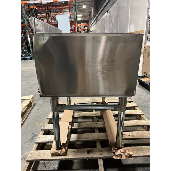 Scratch and Dent Regency 21" x 30" Underbar Ice Bin with 10 Circuit Post-Mix Cold Plate and Bottle Holders - 65 lb.